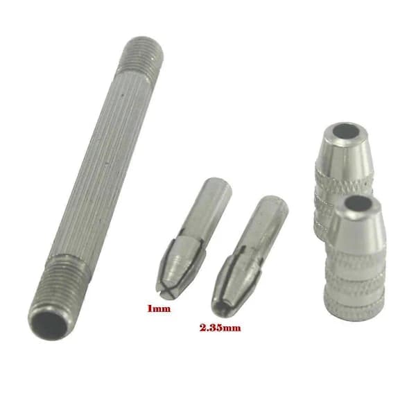 4 st Runda koppfräsar, 3/32 tums skaft, trådrundningsbits med handborr, trådvridverktyg (1 mm/1,4 mm)