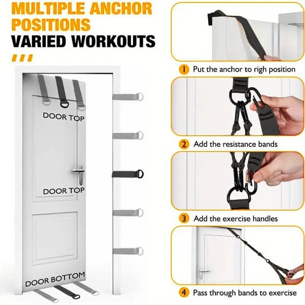 Resistance Band Arm Strength Training Belt, Exercise Equipment (Black)