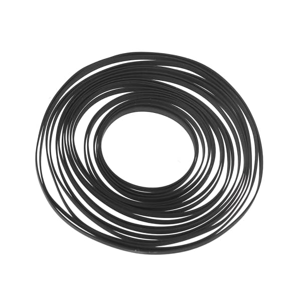 3 mm bred flad drivrem til pladespiller, gummibånd til LP-vinylafspiller Phono 130 mm