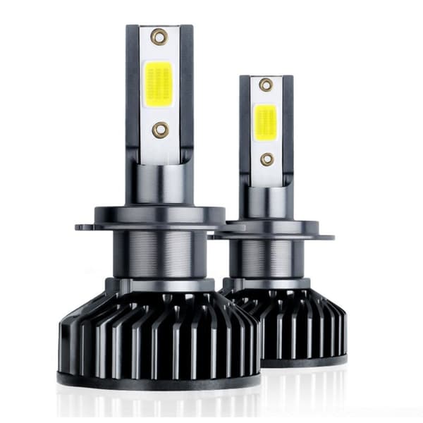 LED H7 Bulb 5000LM for Car and Motorcycle Headlights 12V 6000K White Light 2-pack