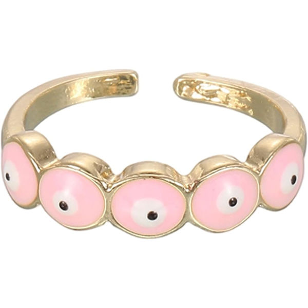 Onde øye-ring rosa Pink