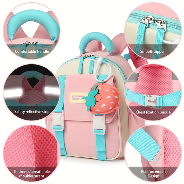School bag, backpack, preschool backpack (purple)