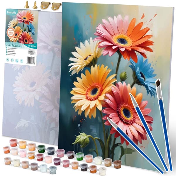 Paint by Numbers 40x50 cm Massido Flowers