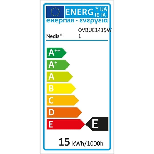 Nedis Ovnspære | 15 W | E14 | Glødelampe | T22 13 6