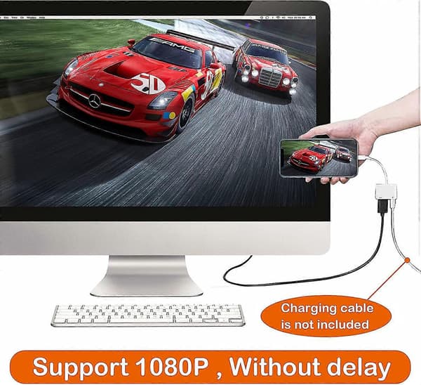 HDMI-adapter til iPhone til TV 1080p Digital AV Kompatibel med iPad[JUN]