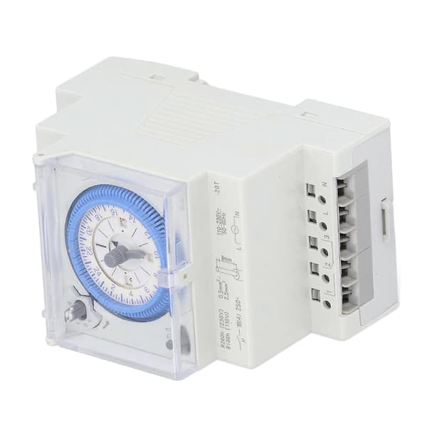 Mechanical Timer Switch 24 Hour Time Switch DIN Rail with Power Reserve SUL 181d 110-230V
