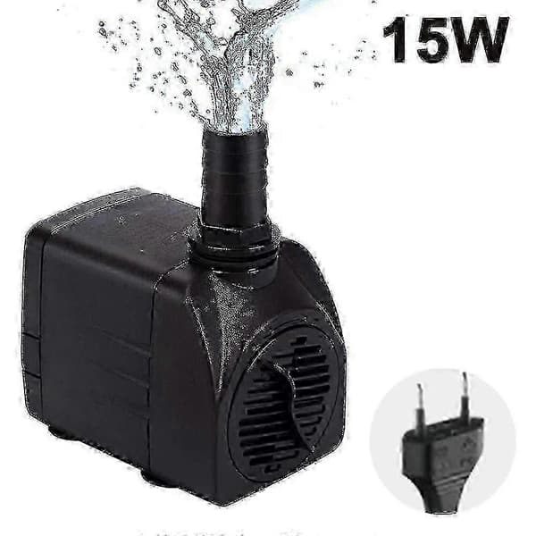 Submersible pump with fountain function, ultra-quiet, 1.5 meter cord included