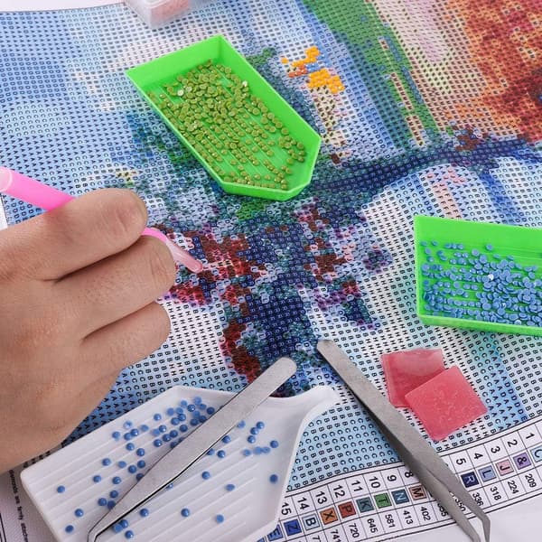 Diamantmaleri pensæt med borehoved, DIY-håndværk til negle