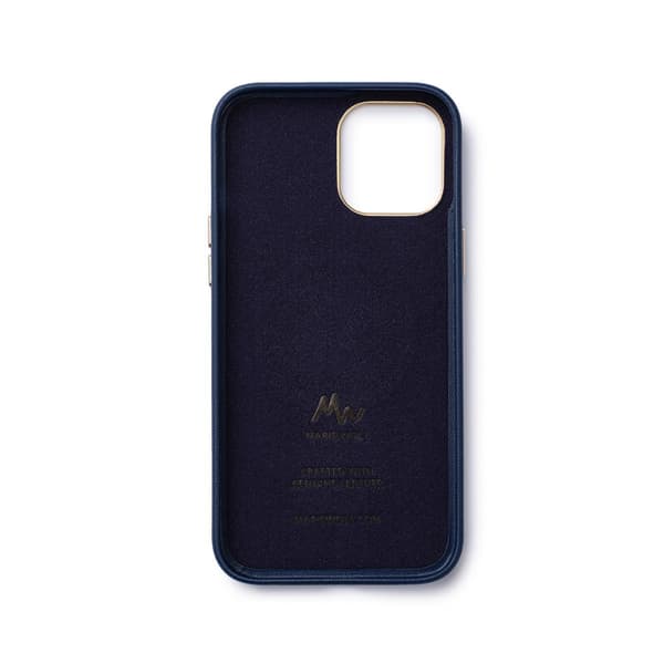 iPhone 12 / 12 Pro - MagSafe Leather Case - Marie Wolt Blu Blue iPhone 12/12 Pro Blue iPhone 12/12 Pro