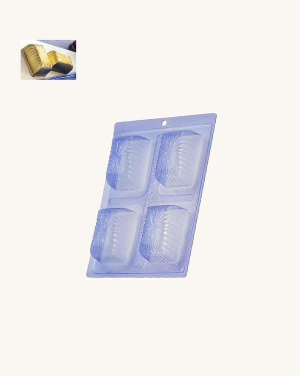 Pralineform Chokoladeform - Porto Formas 78 - Speciel 3-dels form Transparent transparent
