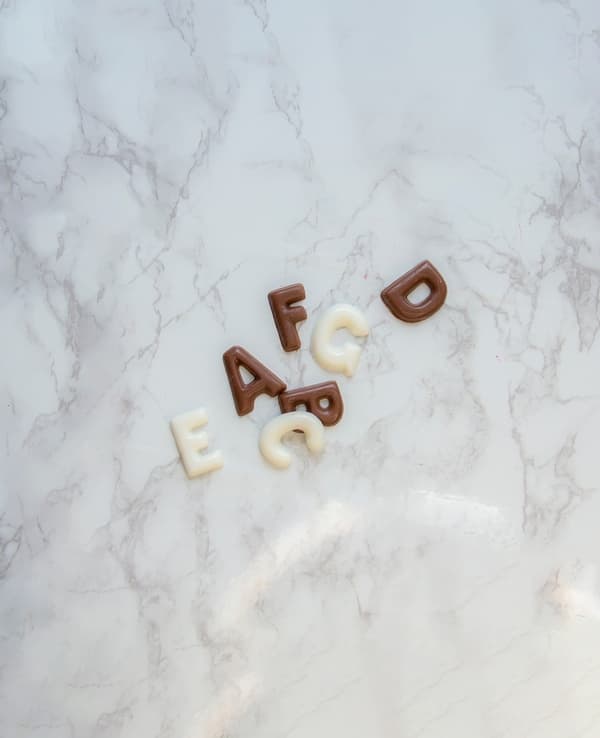 Praline Mold Alphabet Letters 26pcs Chocolate Mold - BWB 708 Transparent transparent