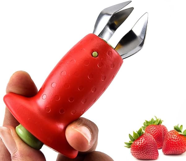 Strawberry Huller, Strawberry Stem and Leaf Remover Multifunctional Fruit Corer Tool