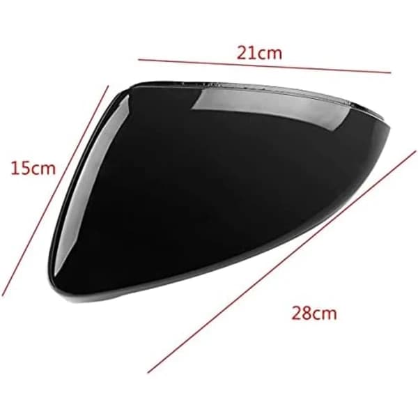 Kompatibel med Golf 7 Mk7 7.5 Gtd R L E-Golf Sidespejlkapper 2013-2017 Blank Sort