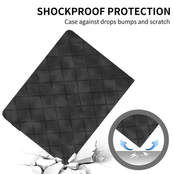 Etui til Lenovo Tab M11 11 2024 TB330FU sjakkrutet svart