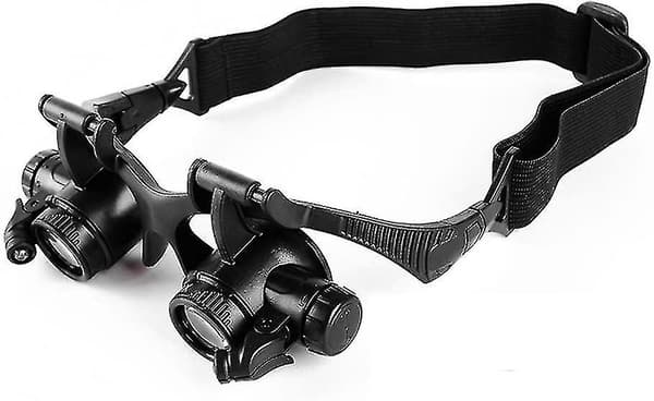 10x 15x 20x 25x Magnification, Adjustable LED Magnifier Compatible with Jewelers Watchmakers