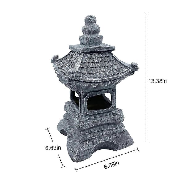 Solar Lampe Udendørs Pagode Have Statue, Solar Statue Have Dekoration, Udendørs Havelampe, Led Havelamper Med Simuleret Pagode Salg