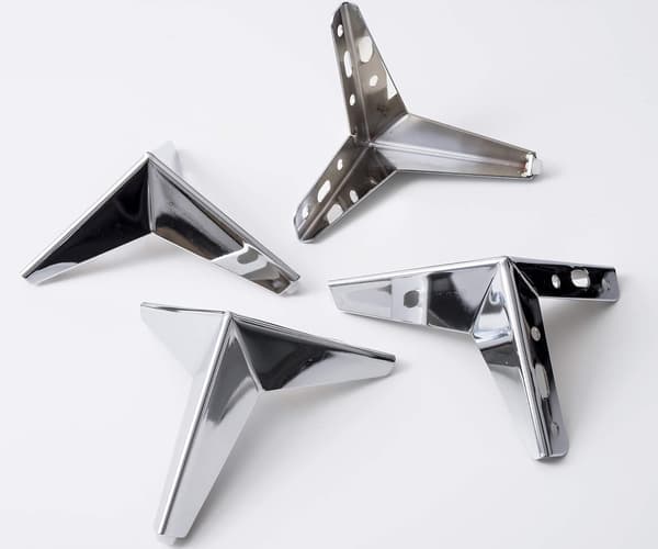 4-pakning møbel- og sofabein i metall - Elegant design