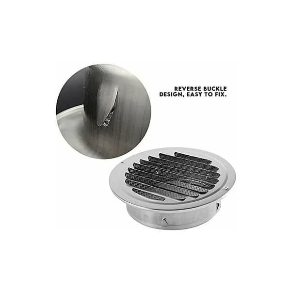 Wall Ventilation Grille, Hood Outlet and Exhaust Pipe with Protective Net - 180mm