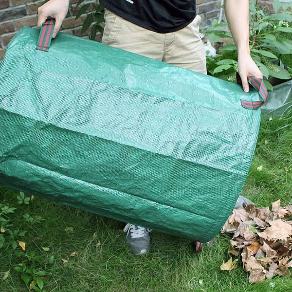 Genanvendelig havebladpose, haveaffaldsbeholder græsbeholder landskabspool løvopsamler, 272 liter