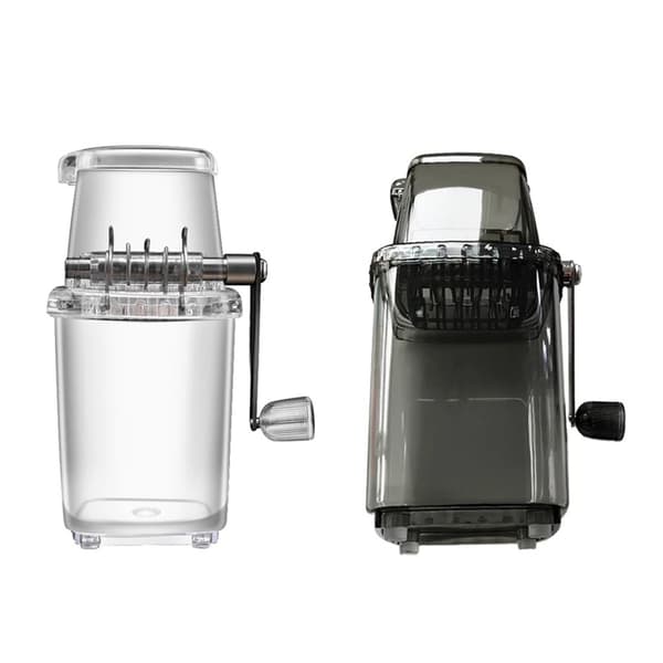 Manual Ice Crusher, Rotary Ice Crusher, Ice Crusher, Smoothie Machine, Ice Drink Chopper, Mixer White White