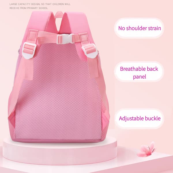 School Bag, Cartoon Dinosaur Backpack, Preschool Backpack (Pink)