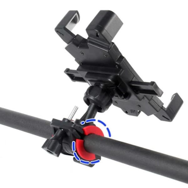 Automatic mobile phone holder for bicycle, electric scooter, moped, motorcycle 4.7-6.8  \" black