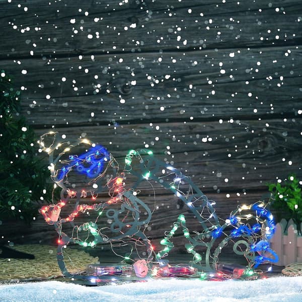 DIY Jultomte Utomhus Trädgård Snö Glödande Dekorativ Gårdsskylt