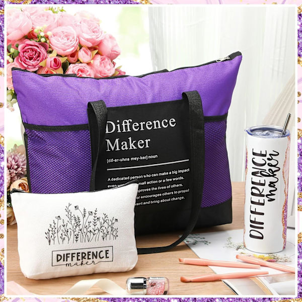 3 st \"Difference Maker\"-presenter för kvinnor Purple