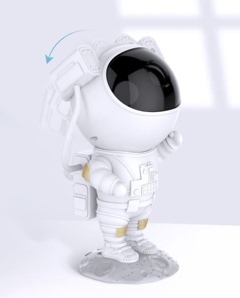 Astronaut Galaxy - Stjernehimmel Romlampe/Nattlampe Hvit