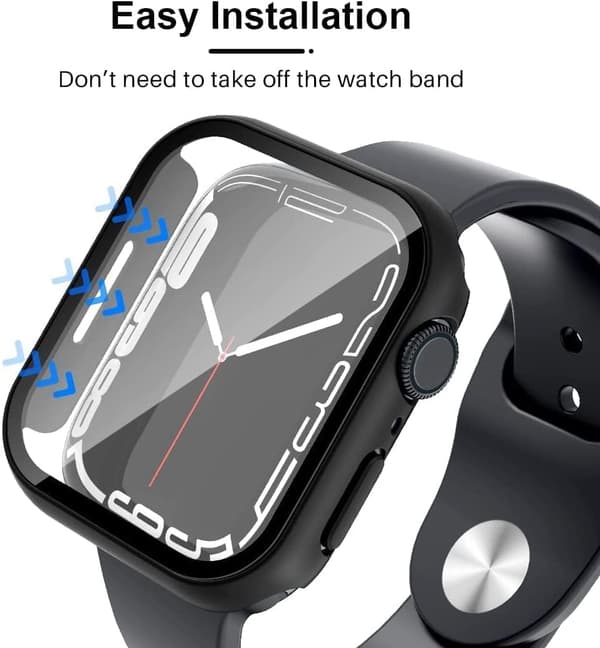 2-pak hårdt etui designet til Apple Watch Series 7/8 45mm