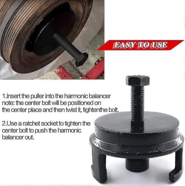 25264 Gm Harmonic Balancer Puller, Ls Crankshaft Pulley Puller, Replacement Engine Quickly Removes Harmon-FY-