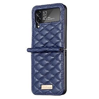 PU-fodral för Samsung Galaxy Z Flip4 (Blå)