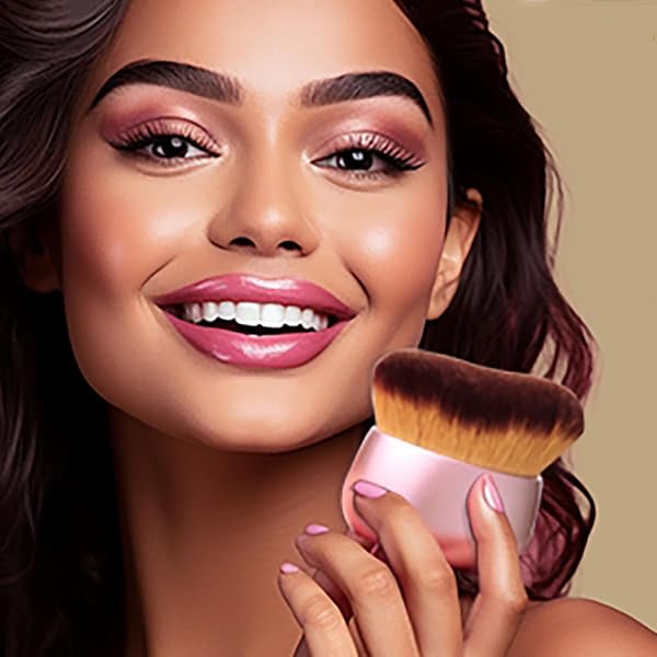 Kropsmakeupbørste til ben og ansigt Våd/Tør Brug Jævn Påføring (Rose Gold)