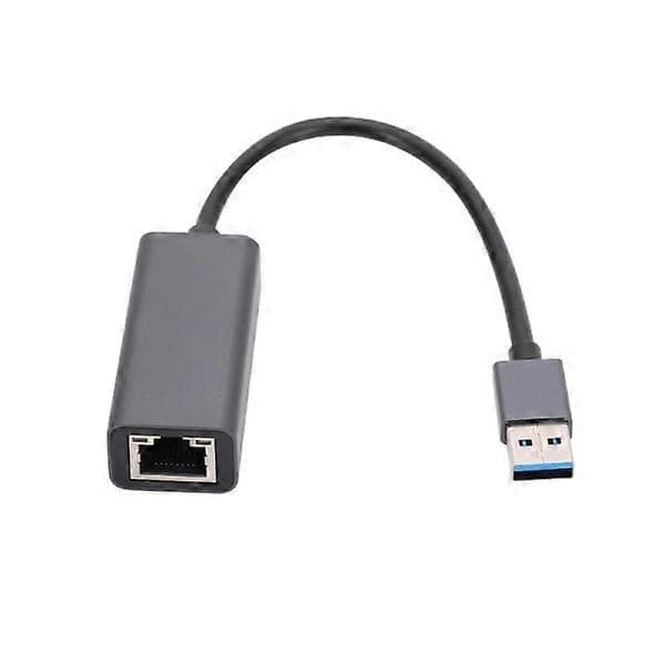 USB to Ethernet Adapter - 100 Mbps Network Adapter - Black - Fast and Stable Wired Connection for Laptops