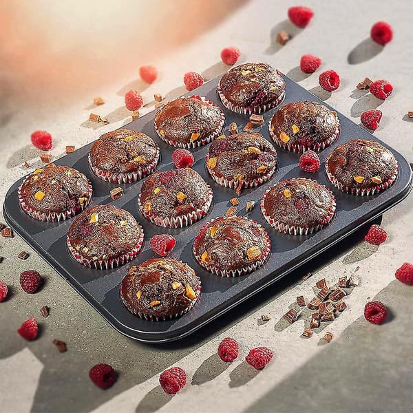 Non-stick 24-hullers og 12-hullers Muffinsbageplade - Non-stick Bageforme