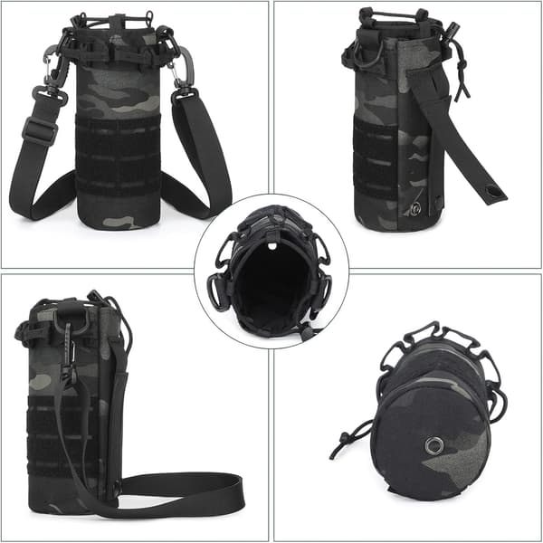 Tactical Molle Water Bottle Pouch, Military Backpack Pockets_OF