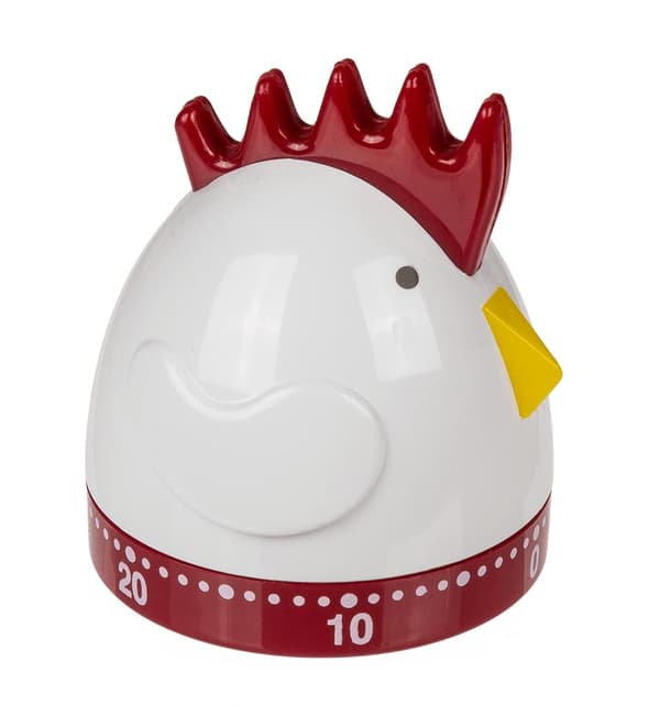 Eggklokke / Timer / Kjøkkentimer - Egg - Klokke Vit white