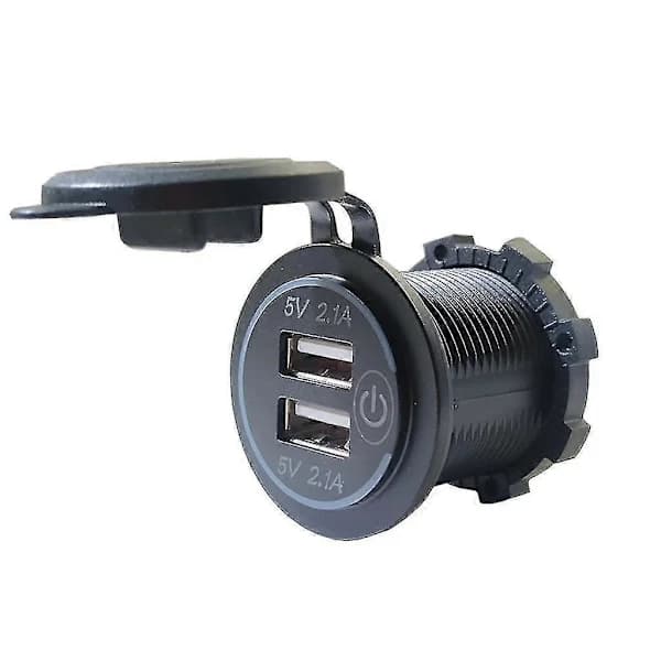 12V-24V Vattentätt 3.1A & 4.2A & 4.8A Dubbelt USB-snabbladdaruttag