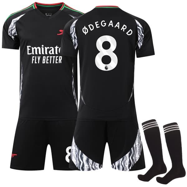 2024-2025 Arsenal Aawy Børne- & Voksenfodboldtrøje Jersey Nr. 8 Ødegaard 26 26