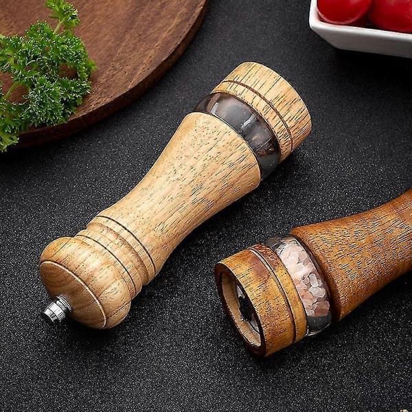 Kvarn, Trä Salt- och Pepparkvarn Set, 2-pack, Retro (FMY)
