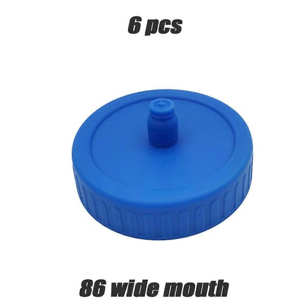 6-pack Fermentation Air Locks - Airlock Fermentation Lids Compatible with Wide Mouth