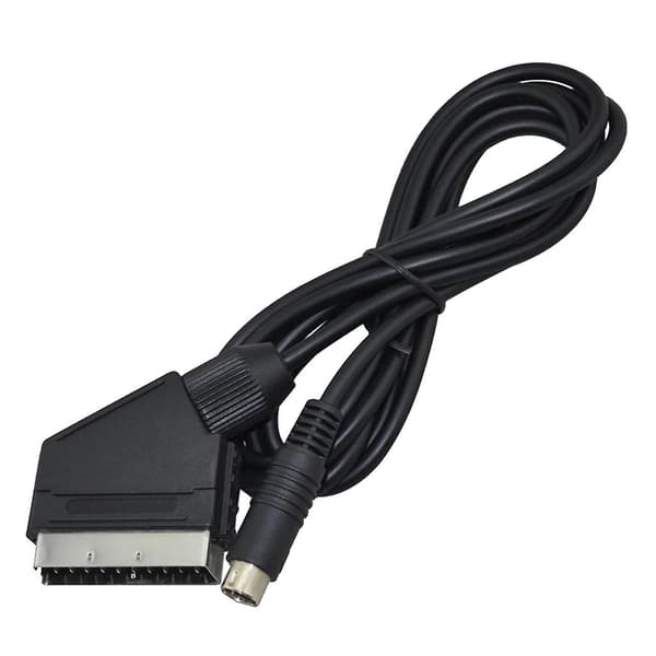Replacement Cable 1.8m Rgb Scart Cable Scart Av Cable for Sega for Saturn Ntsc Pal [Db]