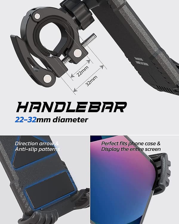 Phone Holder for Bicycle, Motorcycle Phone Holder - Patent Design