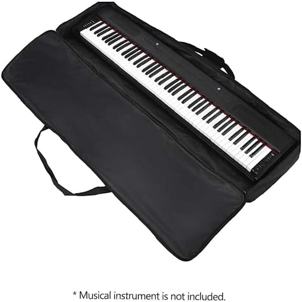Polstret bæreveske for elektronisk piano, 88 tangenter, universell