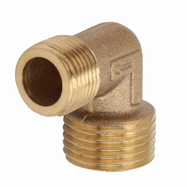 1100w Air Compressor 90 Degree Angle Brass 1-Way Check Valve Accessories Couplings 1/2x3/8 Without Chamfer