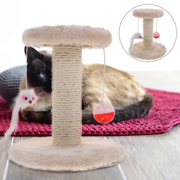 Cat Scratching Post Sisal Cat Scratcher for Kitten Indoor Cat Scratching Post