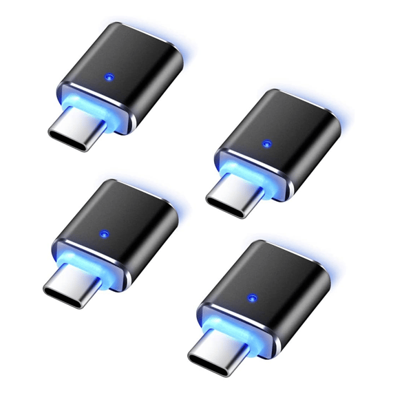 USB C til USB-adapter (4 stk), USB C hann til USB 3.0 hunn høyhastighets OTG