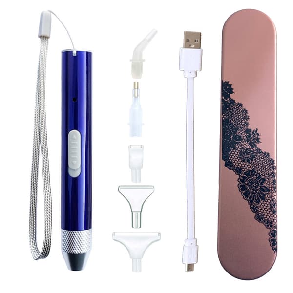 Blue Diamond Painting Pen Tip Drill Pen with Light 5D DIY Diamond