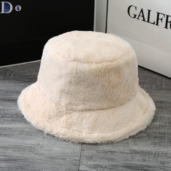 Blød og varm bucket hat til damer, vinter
