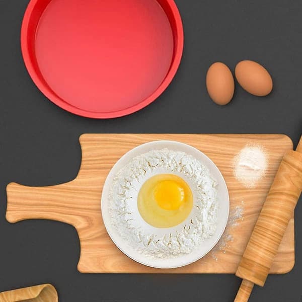 20,3 cm Rund Kakeform Silikonform for Baking Non-Stick og Rask Frigjøring